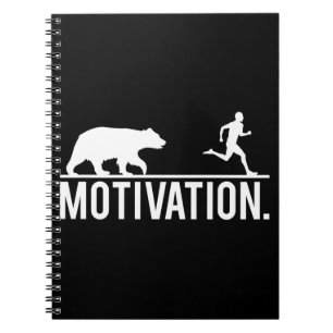 Carnet Motivation drôle de séance d'entraînement - ours