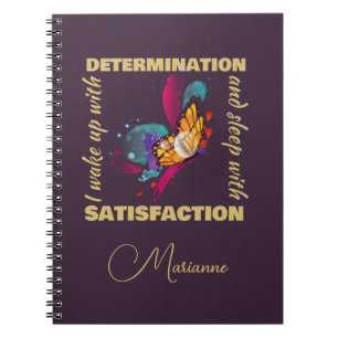 Carnet Motivation du papillon à l'aquarelle