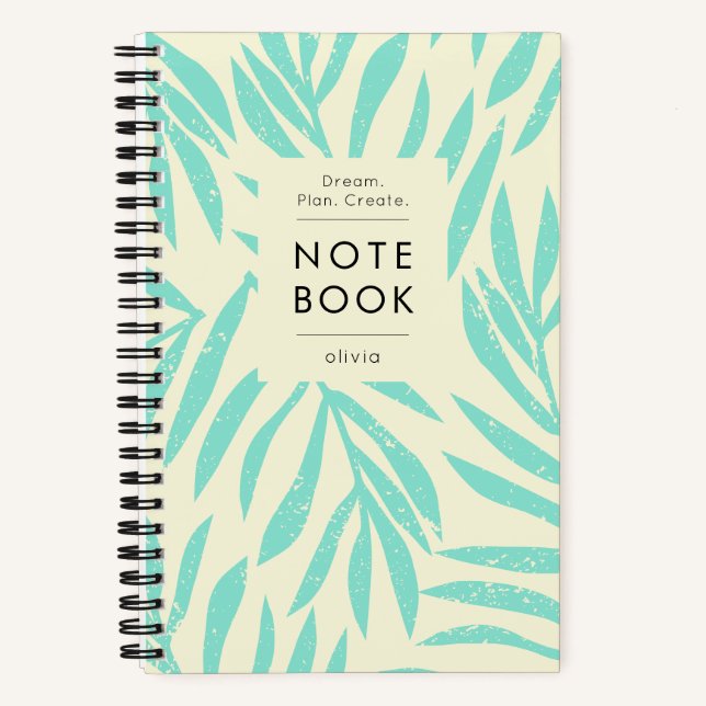 Carnet Motivation Pastel Botanique Moderne (Recto)
