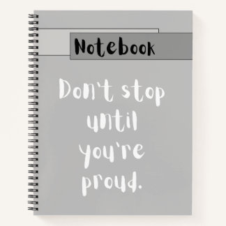 Carnet Motivational Minimalist Printable Spiral Notebook