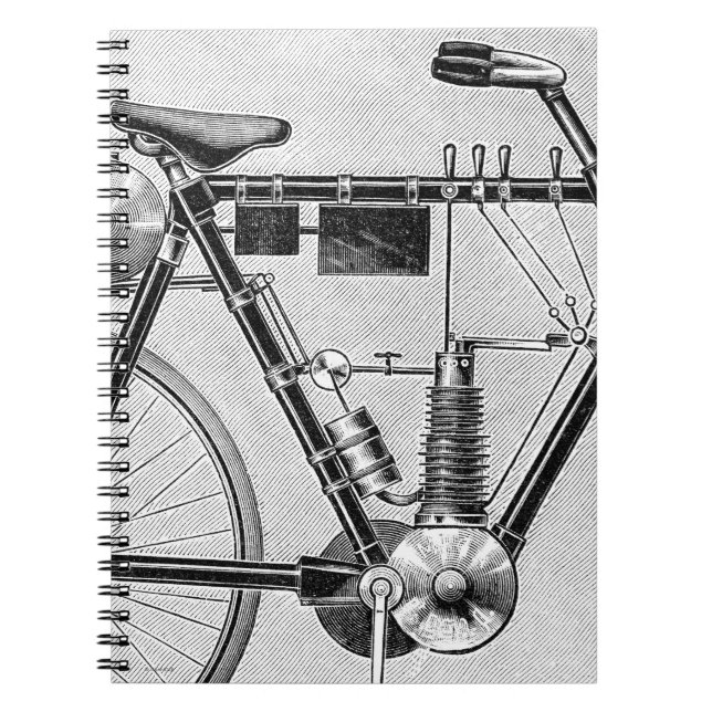 Carnet Moto de Petrolette Omega, 1895 (Devant)