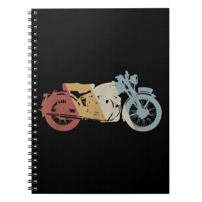 Carnet Moto style rétro Vintage (Devant)
