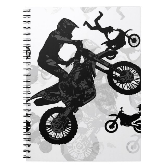 Carnet Motocross extrême Pieds (Devant)