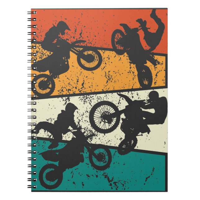 Carnet Motocross vintage Off Road Enduro (Devant)