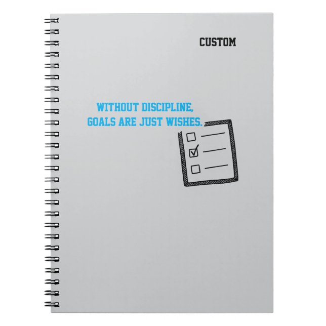 Carnet Mots de motivation -  Discipline,  (Devant)