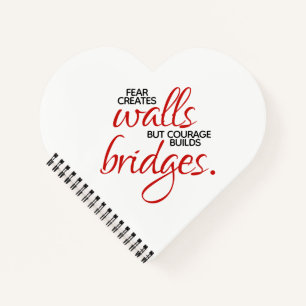 Carnet Mots Inspirants Courage Construit Des Ponts