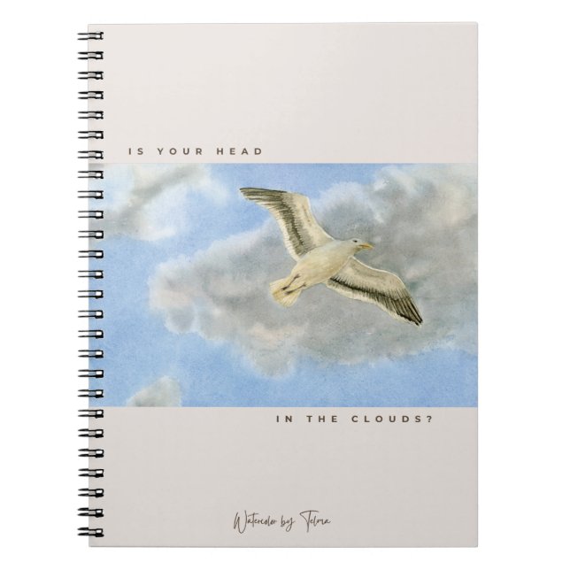 Carnet Mouette dans les nuages (Devant)