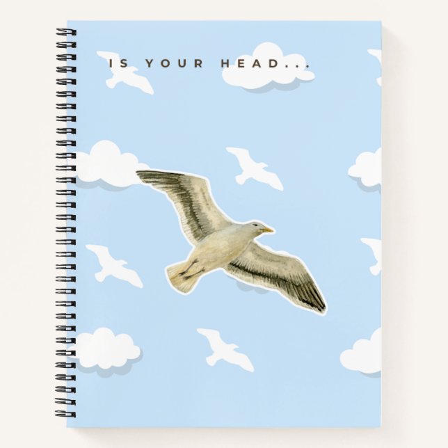 Carnet Mouette dans les Nuages (Devant)