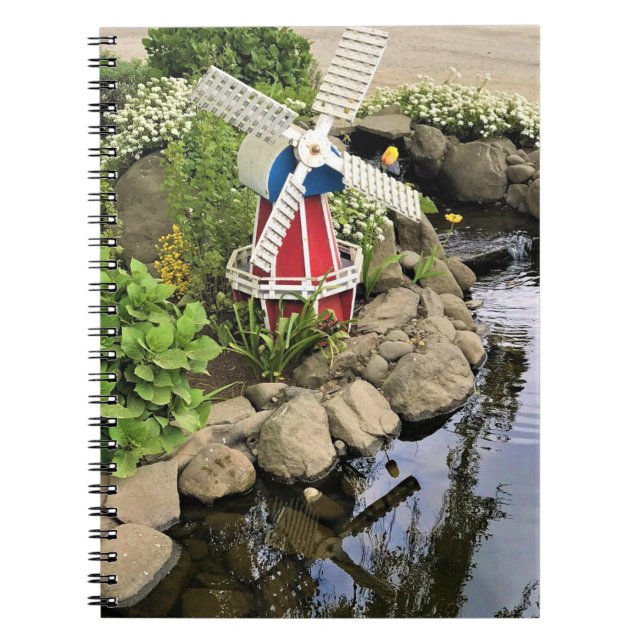 Carnet Moulin à vent Jardin Décor (Devant)