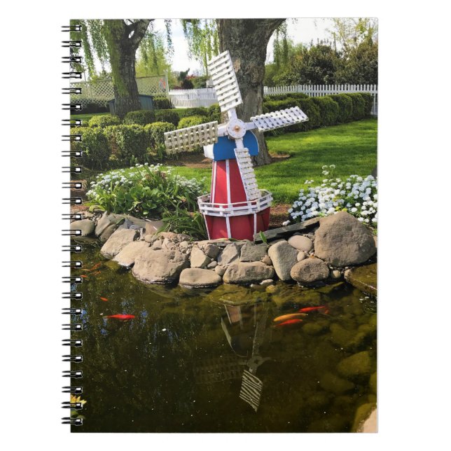Carnet Moulin à vent Jardin Décor (Devant)
