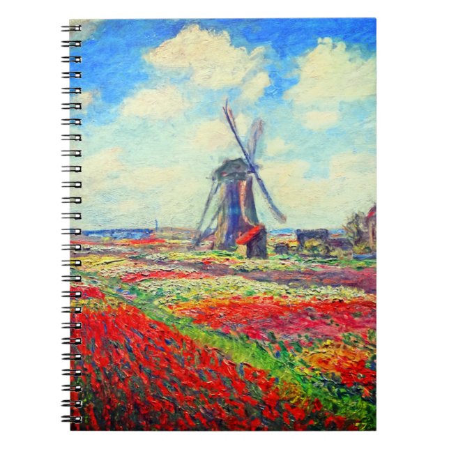 Carnet Moulin à vin Monet Tulips (Devant)