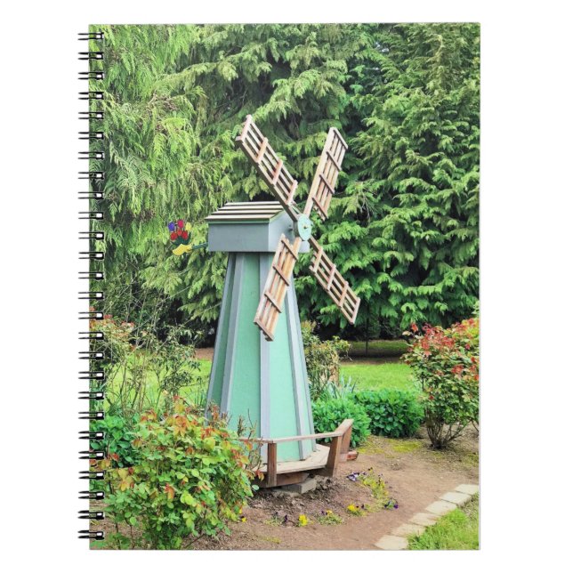 Carnet Moulin à vin vert Jardin Décor (Devant)
