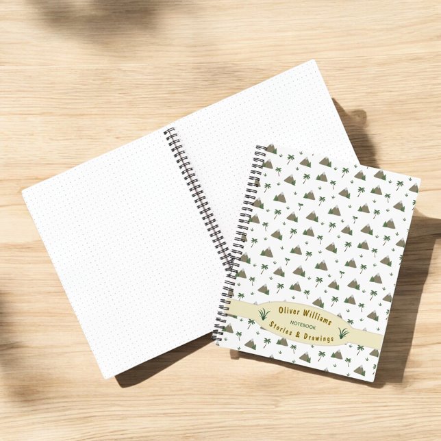 Carnet Mountain Palm Adventure Travel Custom Personalized (Créateur téléchargé)