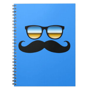 Carnet Moustache cool sous Shades