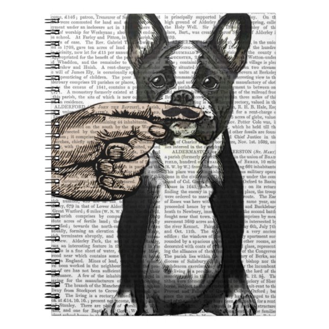 Carnet Moustache de taureau français et de doigt (Devant)