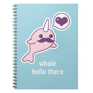 Carnet Moustache Narwhal