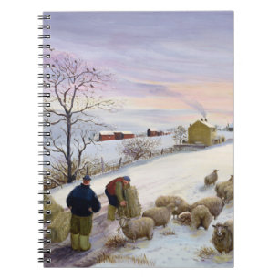 Carnet Moutons de alimentation en hiver