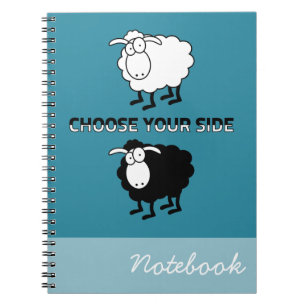 Carnet Moutons noirs et blancs