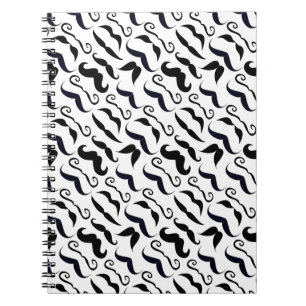 Carnet Mr. Moustache Hipster Pattern