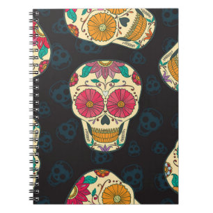 Carnet Muertos Skulls : Vintage Élégance sans Seamless.