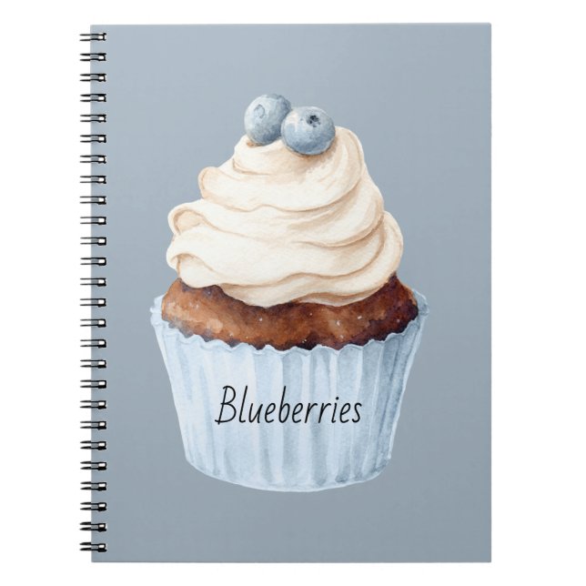 Carnet Muffin aux myrtilles (Devant)