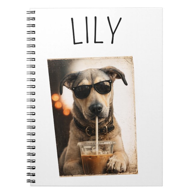 Carnet Mug de café avec photo de compagnie personnalisée (Devant)