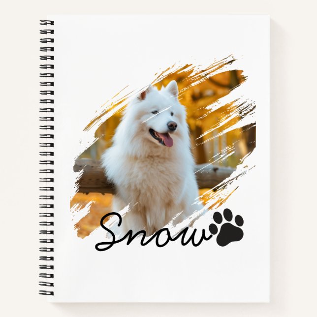 Carnet Mug personnalisé avec photo et nom d'animal de com (Devant)