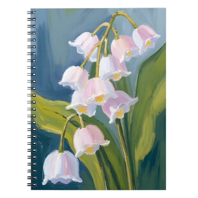 Carnet Muguet | Fleur Peinte Aquarelle (Devant)