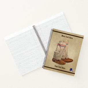 Carnet Mukluks Sur Vieux Papier