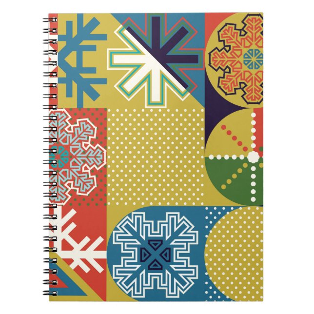 Carnet Multicolor Géométrique : Arrière - plan local de f (Devant)