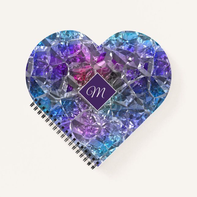 Carnet multicolore Crystal Heart (Devant)