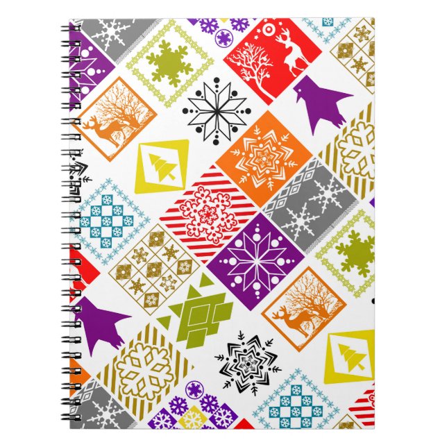 Carnet Multicolored christmas (Devant)