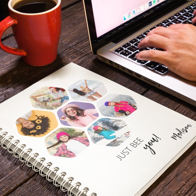 Carnet Multiphoto Collage JUSTE APRÈS VOTRE Nom Personnal (Créateur téléchargé)