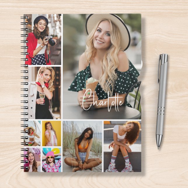 Carnet Multiphoto Collage simple moderne personnalisé (Créateur téléchargé)