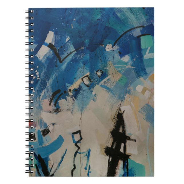 Carnet Mur abstrait multicolore (Devant)