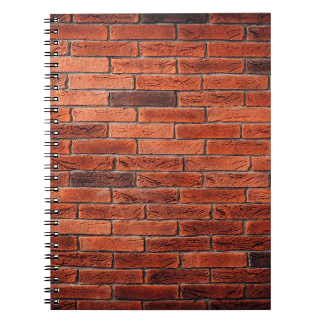 Carnet Mur de brique rouge texture grunge fond de la briq (Devant)