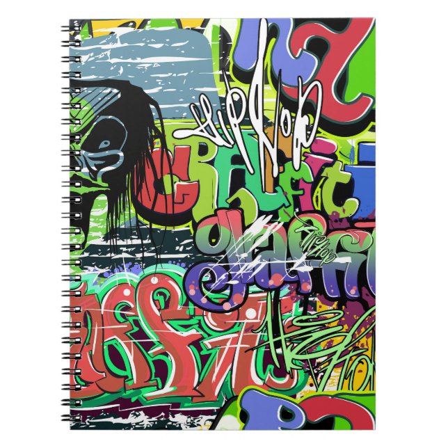 Carnet Mur de graffitis : Hip hop urbain (Devant)