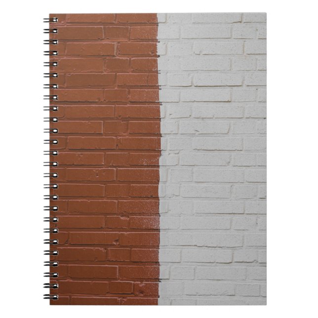 Carnet mur en béton Brown et blanc (Devant)