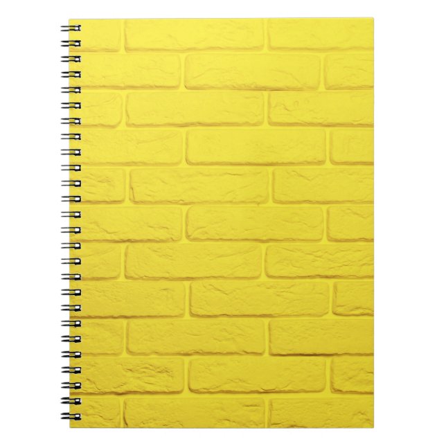 Carnet mur en brique jaune (Devant)