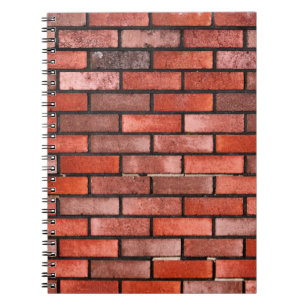 Carnet Mur en brique rouge, arrière - plan en brique roug