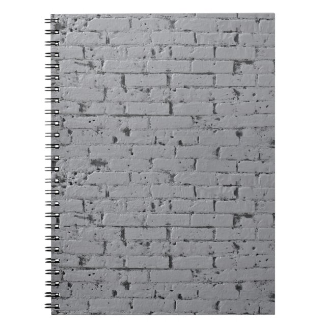 Carnet Mur en briques peintes en blanc (Devant)