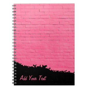 Carnet Mur en briques peintes - Personnalisé