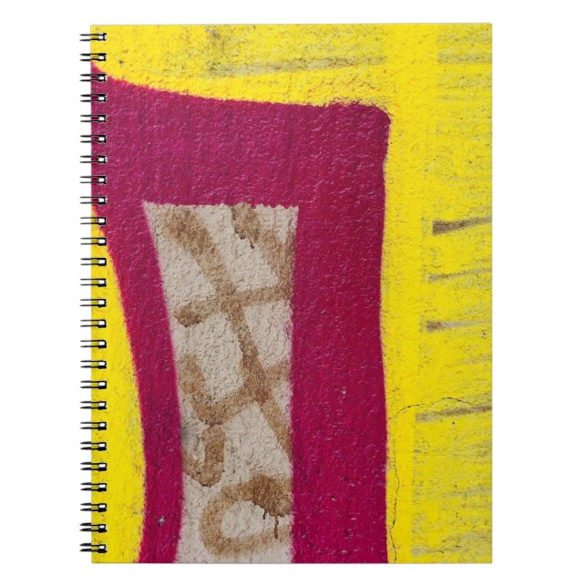 Carnet Mur jaune et rose (Devant)