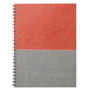 Carnet Mur peint en gris et orange