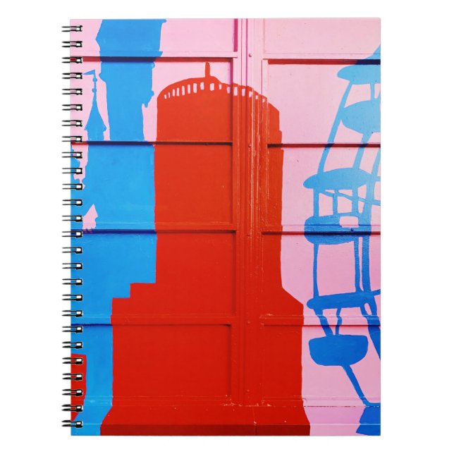 Carnet Mur rouge peint (Devant)