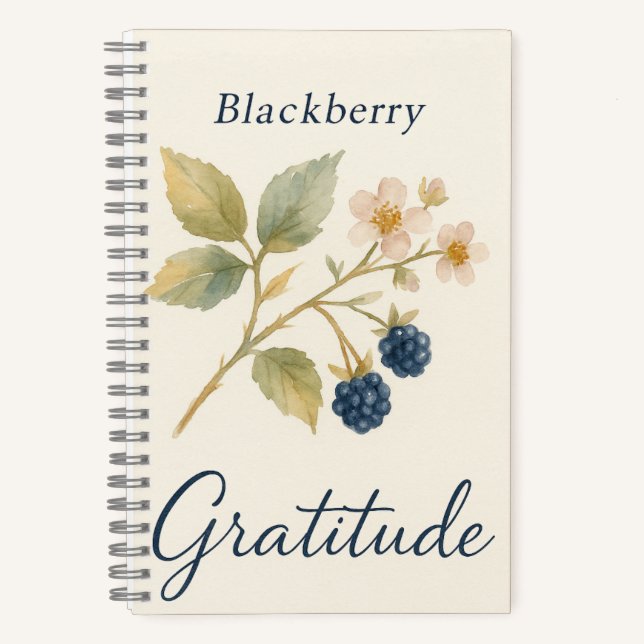 Carnet Mûre — Gratitude  (Recto)