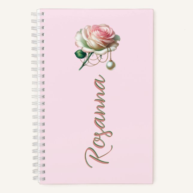 Carnet Murmures de juin – Marque-page Rose & Perle (Recto)