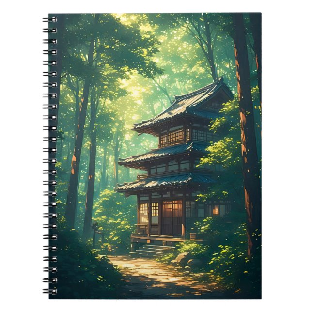 Carnet Murmures de la Forêt : Une Retraite Japonaise Cach (Devant)