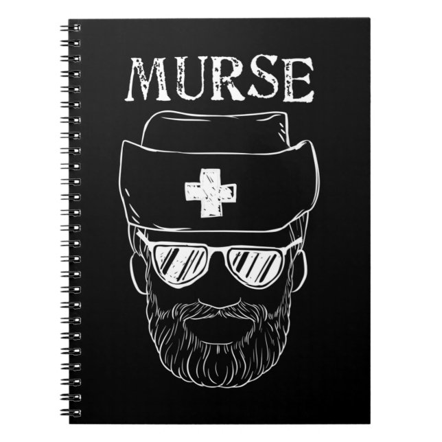Carnet Murse Nurse Man Funny Tshirt cadeau pour Homme Nur (Devant)