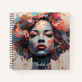 Carnet Muse in Lines : Artistic Female Sketchbook